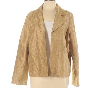 Chico's Gold Silk Jacket - Size 2